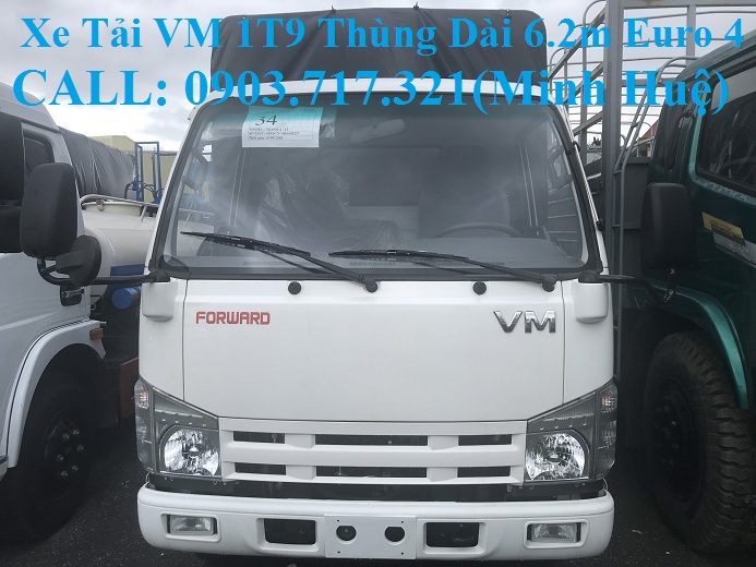 Xe tải VM 1t9 thùng dài 6m2 động cơ Isuzu