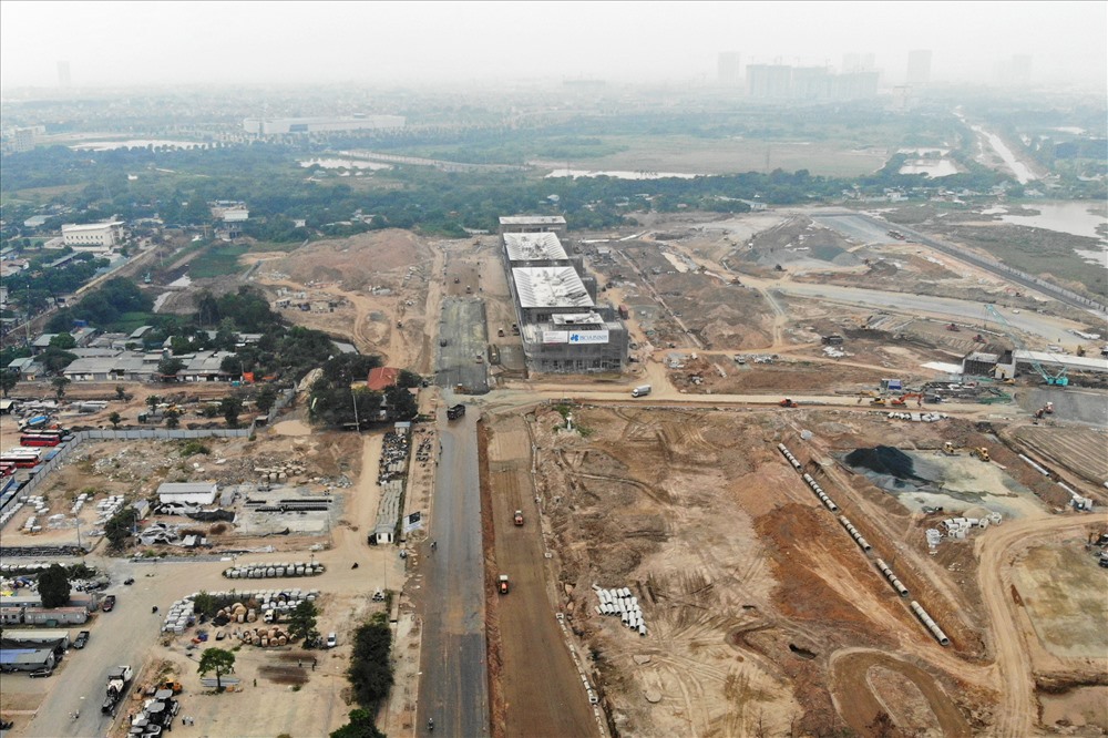 Ngắm đường đua F1 tại Hà Nội đang dần hình thành từ trên cao 7a