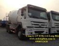 Xe tải Trên10tấn 2016 - Xe trộn bê tông Howo 9m3, 10m3, 12m3 tại Long Biên, Hà Nội 2016