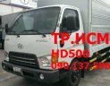 Thaco HYUNDAI HD650 2016 - TP. HCM Hyundai HD650, màu trắng, nhập khẩu, 589tr thùng mui bạt, tôn đen
