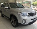 Kia Sorento 2.4 GAT 2017 - Bán Kia Sorento GAT đời 2018 - Trang bị ốp bô đôi, mặt galang mới