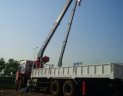 Xe tải 1000kg 2016 - Xe tải gắn cẩu 7 tấn Atom - xe tải Trường Giang gắn cẩu Atom 7 tấn