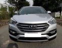 Hyundai Santa Fe   2.4AT  2017 - Bán Hyundai Santa Fe 2.4AT 2017, màu bạc máy xăng, 2 cầu
