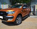 Ford Ranger  Wildtrak 3.2 AT 4x4 2017 - Bán Ford Ranger Wildtrak 3.2 AT 4x4 sản xuất 2017 màu vàng cam, biển Hà Nội