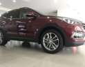 Hyundai Santa Fe 2018 - Hyundai Santa Fe 2018 màu đỏ, full xăng, xe có sẵn giao ngay giá hot, hỗ trợ vay mua trả góp