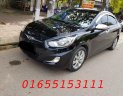 Hyundai Accent 1.4MT   2012 - Bán ô tô Hyundai Accent 1.4MT sedan đời 2012, màu đen, xe nhập