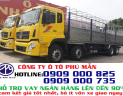 Xe tải Trên 10 tấn 2018 - Giá xe tải Dongfeng 4 chân, xe tải thùng Dongfeng Hoàng Huy YC310