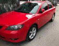 Mazda 3   2005 - Bán Mazda 3 năm sản xuất 2005, màu đỏ số sàn, giá 225tr