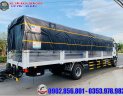 Howo La Dalat a 2021 - Xe tải thùng dài 8 tấn chở linh kiện điện tử, bao bì giấy, pallet. Thùng dài 9 mét 7