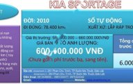 Kia Sportage 2.0AT 2010 - Bán xe Kia Sportage 2.0AT 2010, màu bạc xe gia đình giá 600 triệu tại Đắk Lắk