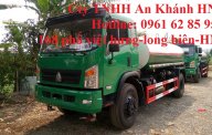 Xe chuyên dùng Xe téc 2017 - Bán xe phun nước rửa đường tưới cây Howo 9 khối giá 520 triệu tại Hà Nội