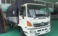 Hino 500 Series 2017 - Bán xe tải mui bạt Hino 6 tấn thùng dài 5,6m đời 2017, màu trắng giá mềm giá 935 triệu tại Đà Nẵng