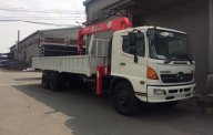 Xe tải Trên 10 tấn 2019 - Bán xe tải cẩu Hino 500 Series FL sản xuất 2019, màu trắng giá 1 tỷ 900 tr tại Tp.HCM