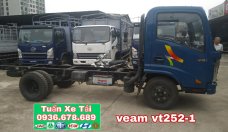 Xe tải Veam VT252-1 tải trọng 2T4, máy Hyundai, thùng 4m1, giá rẻ giá 367 triệu tại Hà Nội