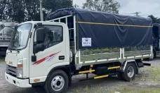 Xe tải 2,5 tấn - dưới 5 tấn 2024 - Bán xe tải Jac N350S thùng bạt bửng nhôm mới 2024 giá 380 triệu tại Long An