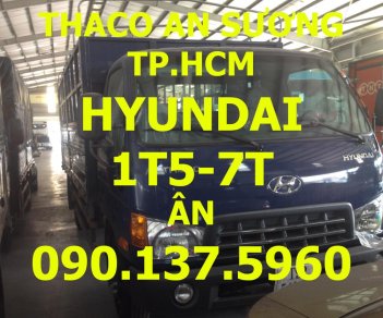 Hyundai HD  650 2016 - TP. HCM - Hyundai HD650, thùng kín, màu xanh
