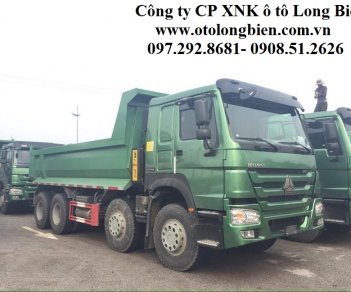 Xe tải Trên10tấn 2016 - Xe ben 4 chân Howo tải trọng 16-17 tấn thùng 14m3 tại Hà Nội 2015, 2016