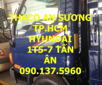 Hyundai HD 500   2016 - TP. HCM Thaco Hyundai HD500 5 tấn, thùng kín, màu xanh, sản xuất mới