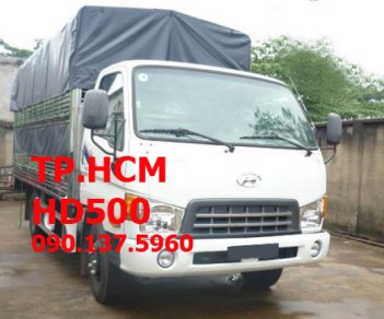 Hyundai HD 500 2016 - TP. HCM Hyundai HD500 mới, màu trắng, mui bạt inox 430