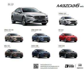 Mazda 6 2.0 AT  Premium 2017 - Bán xe Mazda 6 2.0 Premium đời 2018 giá tốt nhất tại Biên Hòa - Đồng Nai - Liên hệ hotline 0932.50.55.22- Hỗ trợ vay 85% xe