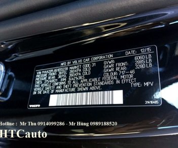 Volvo XC90  Inscription  2016 - Cần bán Volvo XC90 Inscription năm 2016, màu đen, nhập khẩu