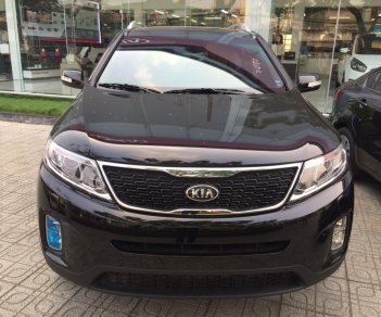 Kia Sorento 2.2 DATH 2017 - Bán ô tô Kia Sorento 2.2 DATH, máy dầu, phiên bản cao cấp đời 2018, màu đen, xe giao ngay