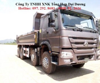 Xe tải Xetải khác 2017 - Xe Ben 4 chân Howo tải trọng 16-17 tấn thùng 14m3 tại Hà Nội 2017