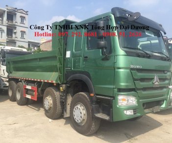 Xe tải Xetải khác 2017 - Xe Ben 4 chân Howo tải trọng 16-17 tấn thùng 14m3 tại Hà Nội 2017