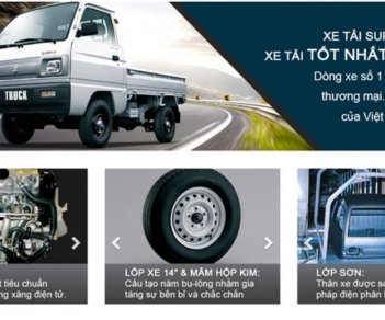Suzuki Supper Carry Truck G 2017 - Suzuki Truck 550kg - 650kg, trả trước 63 triệu, mỗi tháng 3.1 triệu. Có xe ngay