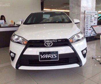 Toyota Yaris 1.5E 2017 - Bán Toyota Yaris 1.5E 2017 số tự động vô cấp, màu trắng, nhập khẩu chính hãng Thailand