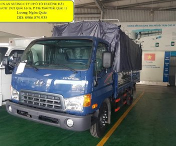 Thaco HYUNDAI HD650 2017 - Bán xe Thaco Hyundai HD650 màu xanh, thùng lửng 2017