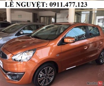 Mitsubishi Mirage MT 2017 - Bán Mitsubishi Mirage màu cam, xe nhập khẩu, siêu lợi xăng, hỗ trợ trả góp, LH 0911477123