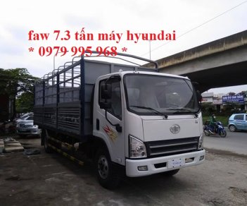 Howo La Dalat 2017 - Faw 7,3 tấn động cơ Hyundai D4DB, thùng mui bạt dài 6m25. Hotline 0979 995 968