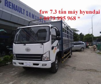 Howo La Dalat 2017 - Faw 7,3 tấn động cơ Hyundai D4DB, thùng mui bạt dài 6m25. Hotline 0979 995 968