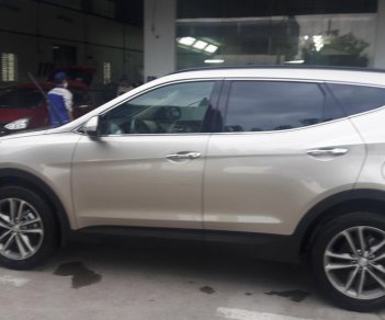 Hyundai Santa Fe AT 2018 - Bán Hyundai Santa Fe AT đời 2018, màu be