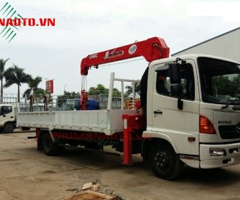 Hino 2017 - Xe tải Hino 6,4 tấn - FC gắn cẩu unic 5 tấn 4 khúc