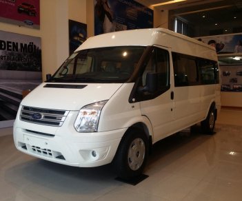 Ford Transit 2.4 2018 - Bán xe Ford Transit Model 2018, KM BHTV, rèm cửa, ngân hàng 90%