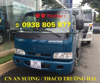 Thaco Kia 2017 - Xe Tải Kia K165 (K3000 -2017) tải trọng 2,4 tấn thùng mui bạt, thùng kín giá tốt nhất