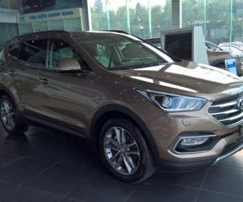 Hyundai Santa Fe 2017 - Cần bán xe Hyundai Santa Fe, màu nâu, giao ngay