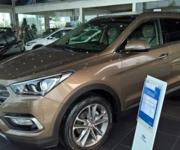 Hyundai Santa Fe 2017 - Cần bán xe Hyundai Santa Fe, màu nâu, giao ngay