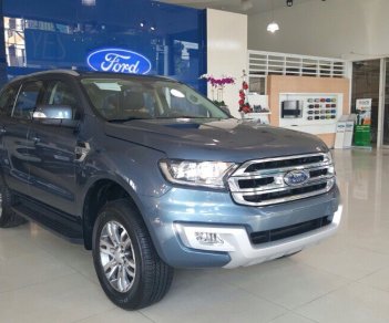 Ford Everest 2.2AT Titanium 2018 - Bán Ford Everest 2.2AT Titanium sản xuất 2018, mới 100%, màu xanh thiên thanh. Vui lòng L/H 090.778.2222