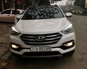 Hyundai Santa Fe   2.4 AT  2017 - Bán ô tô Hyundai Santa Fe 2.4 AT đời 2017, màu trắng