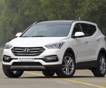 Hyundai Santa Fe 2017 - Bán xe Hyundai Santa Fe đời 2017, màu trắng, nhập khẩu chính hãng