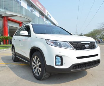 Kia Sorento GAT 2018 - Bán ô tô Kia Sorento GAT 2018, màu trắng, giá 799tr, hỗ trợ trả góp lãi suất 7,5%