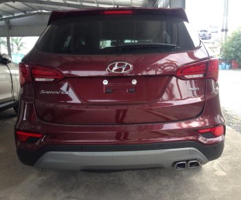 Hyundai Santa Fe 2.2 2018 - Hyundai Giải Phóng- Hyundai Santa Fe full xăng 2.2 đời 2018, màu đỏ, giao xe ngay