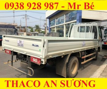 Thaco OLLIN 360 2017 - Bán Thaco Ollin 360 tải 2.4 tấn, thùng lửng, màu trắng, đời 2017, hỗ trợ trả góp 75%