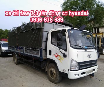 Howo La Dalat 2018 - Xe tải Faw 7,3 tấn động cơ Hyundai chính hãng, thùng dài 6m25, đời mới nhất, giá rẻ nhất