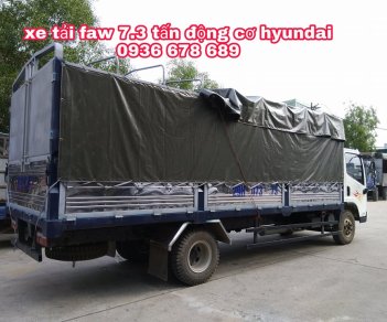Howo La Dalat 2018 - Xe tải Faw 7,3 tấn động cơ Hyundai chính hãng, thùng dài 6m25, đời mới nhất, giá rẻ nhất