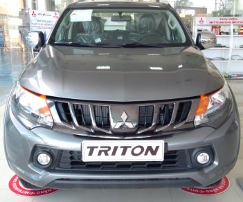 Mitsubishi Triton 4x4 MT 2018 - Bán xe Mitsubishi Triton 4x4 MT đời 2018, màu xám, nhập nguyên chiếc, giá chỉ 666 triệu