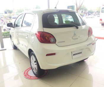 Mitsubishi Mirage MT  2018 - Bán xe Mitsubishi Mirage tại Đà Nẵng, màu trắng, xe nhập giá cạnh tranh, số sàn